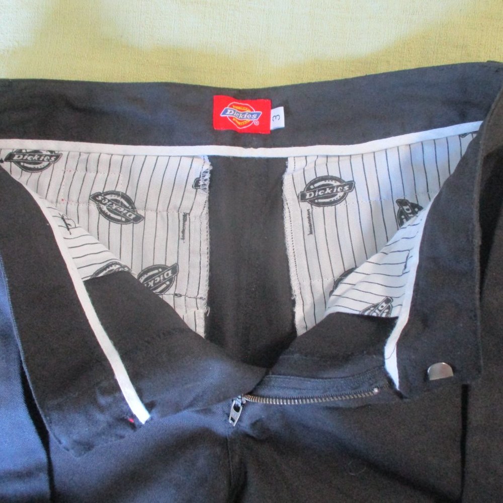 Womans Dickies Sz 3 Slim Dickies Logo Inside Black